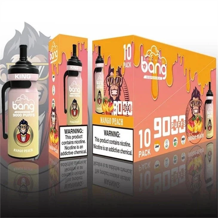 ODM Custom Wholesale/Supplier Electrónica de cigarrillos Bang King 9000 Puffs 600mAh Batería 16 sabores 20ml malla de la bobina 9000 Puffs Bang King