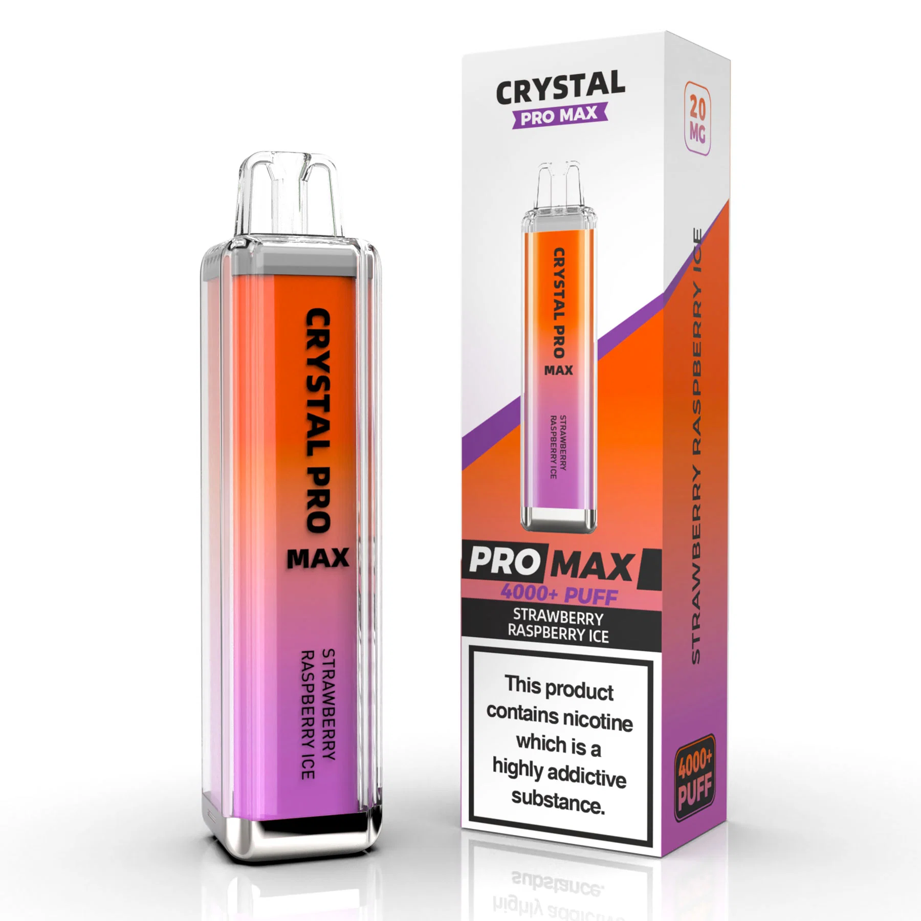 أوكازيون ساخن WGA Crystal PRO Vape 2% لرد Vape بالجملة 4000 10000puff E-Cigarette في أوروبا