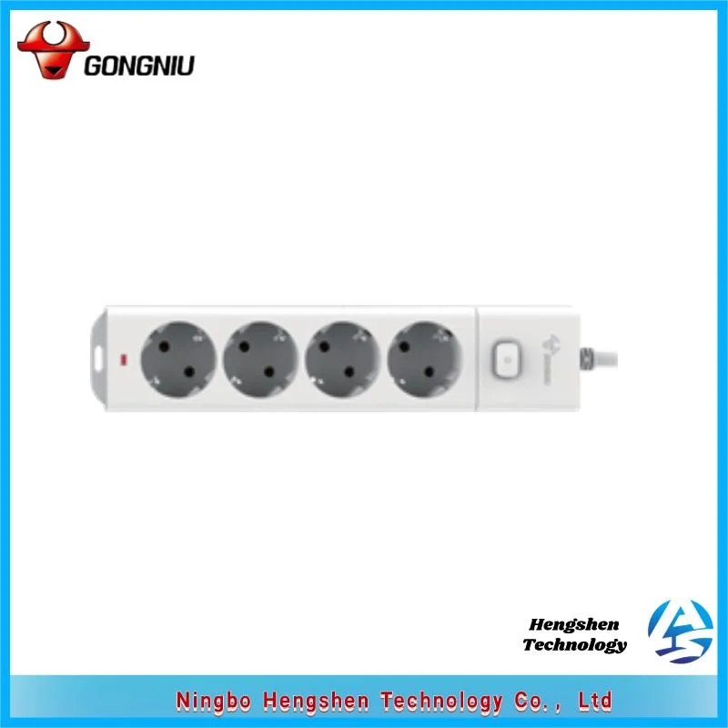 EU Standard Electrical Extension Power Charger Socket Outlet Multi Plug Power Strip with Switch