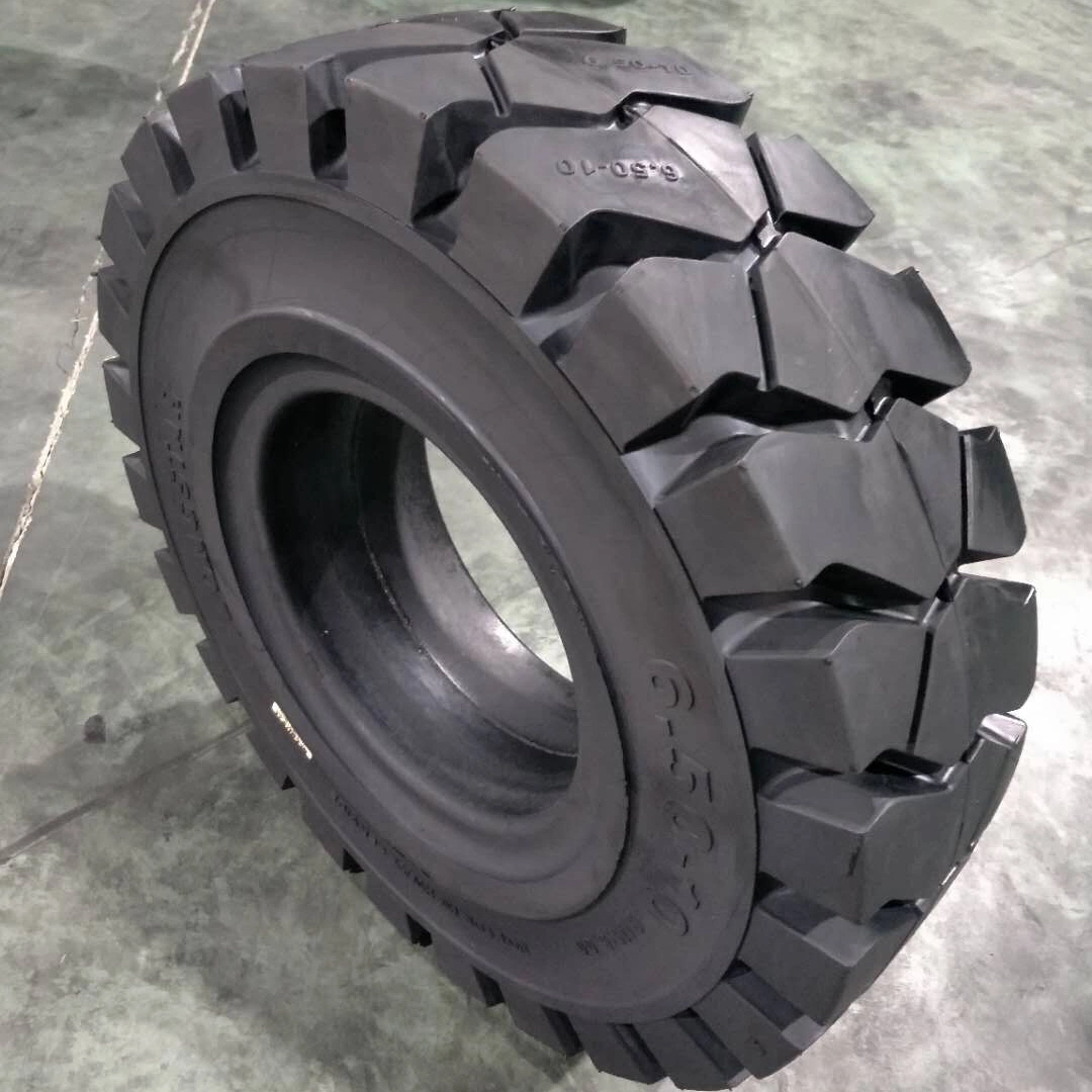 Industrial Forklift Spare Parts Forklift Truck Tyre Solid Rubber Tire 5.00-8 for Sale