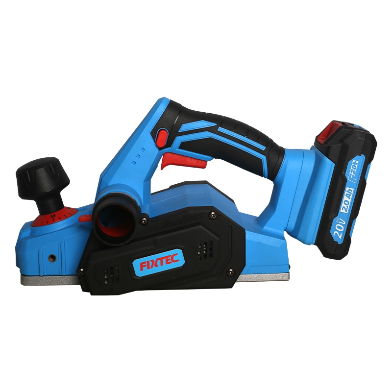 Fixtec 82mm (3-1/4") Electric 20V Cordless Brushless Plaina de madeira de 0-2mm de lâmina de plaina máquina de afiação