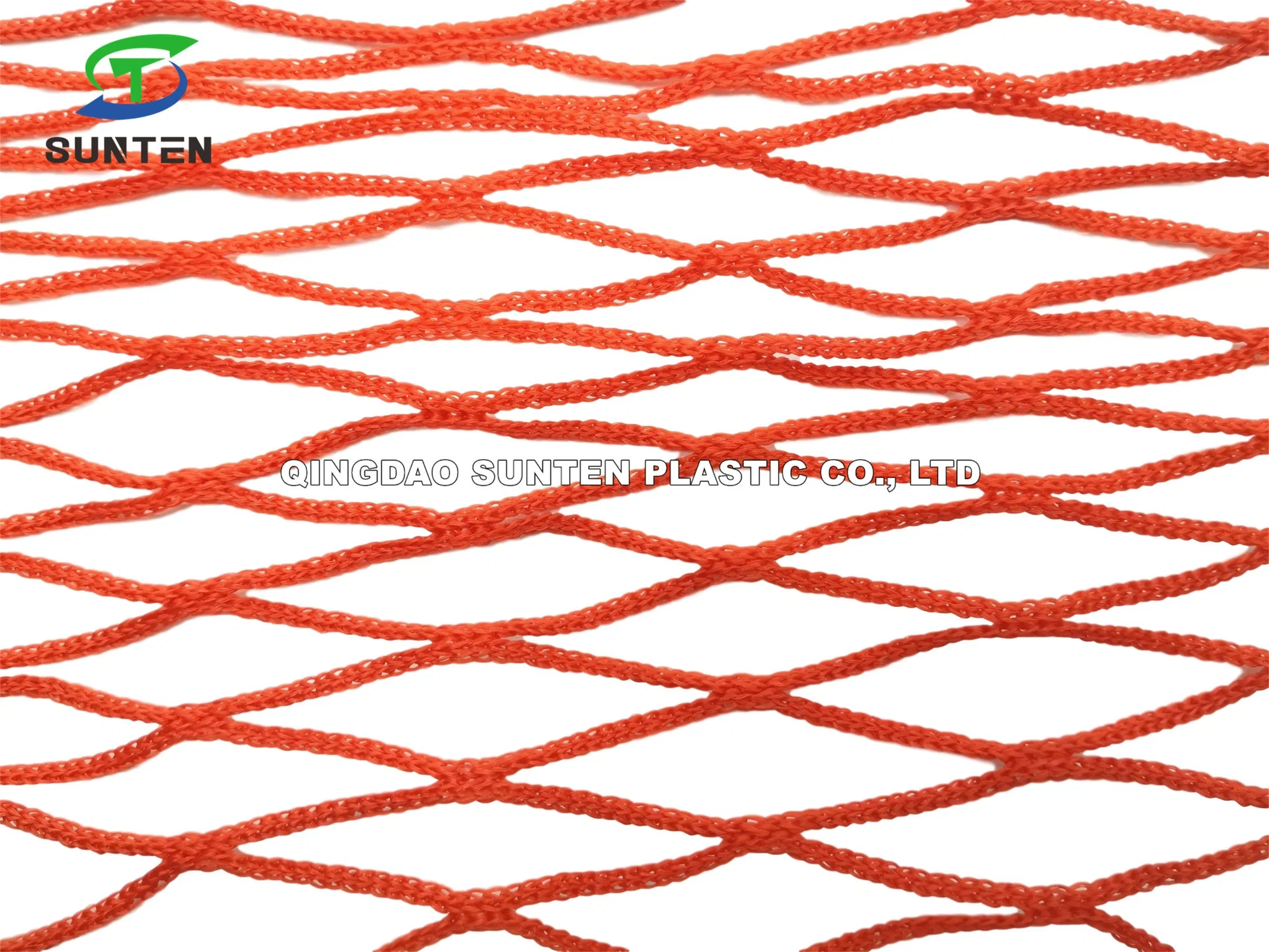 Red HDPE Knotless Fall Arrest Net, Construction Safety Catch Net, Anti-Falling Netting, Container Cargo/Sport/Golf Net