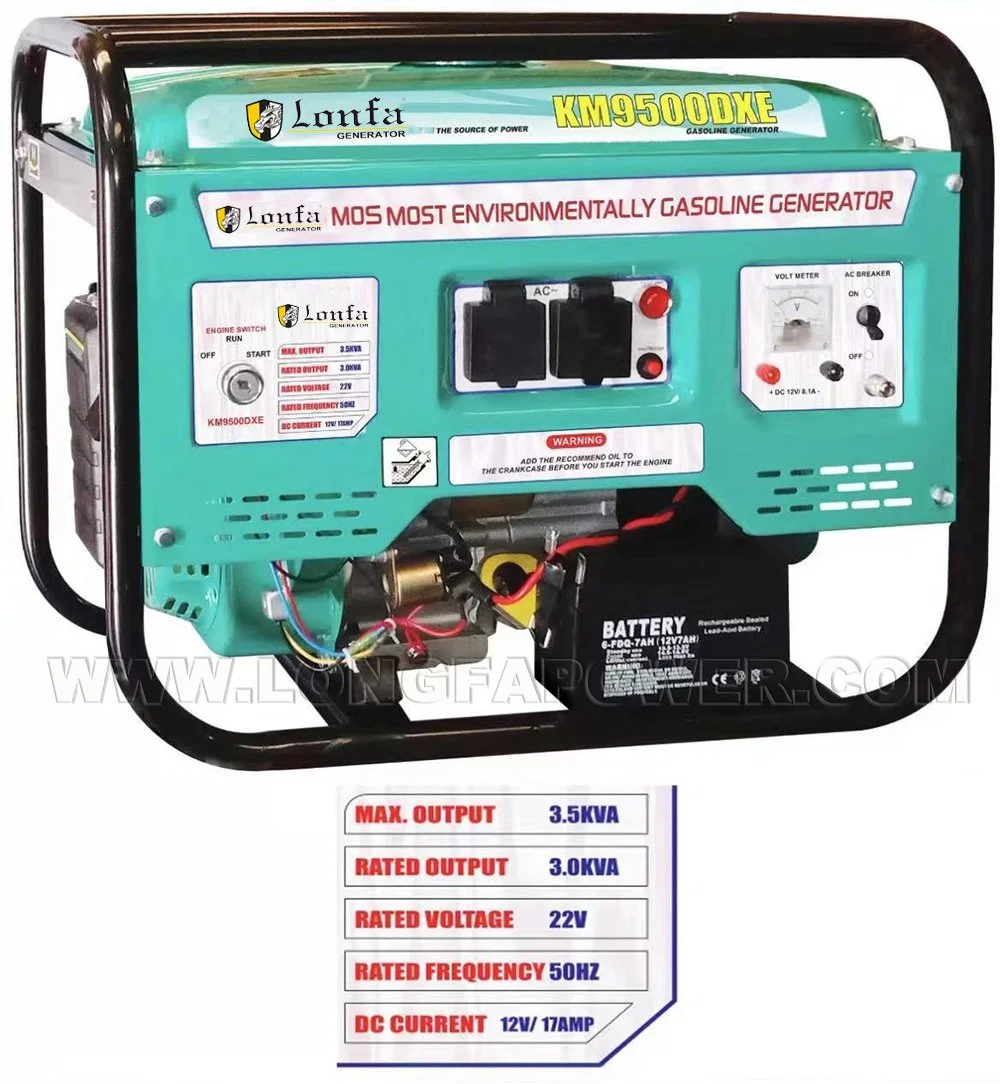 OEM Manufacturer CE Approved Kingpower Gasoline Generator Max Power 1.5kVA 3.5kVA 2kw 2.2kw 4kw 5kw 6kw 220V