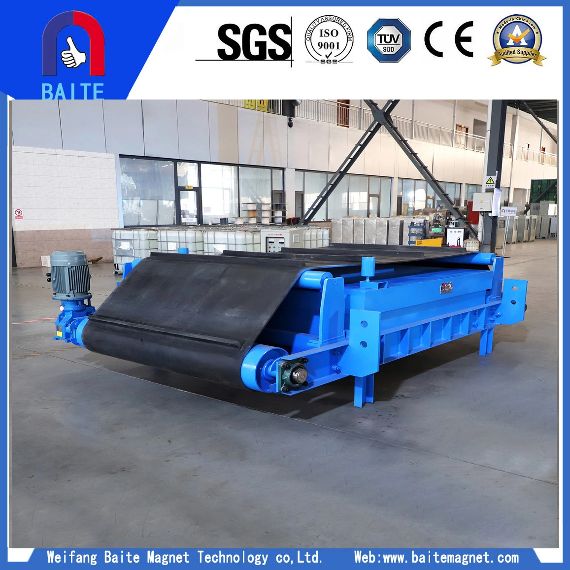 Self Cleaning Electric Magnetic Conveyor Separator for Coal Ore