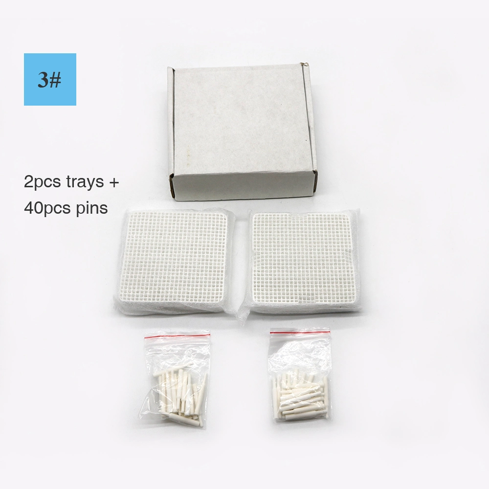 Dental Lab Ceramic Honeycomb Firing Trays and Pegs Set