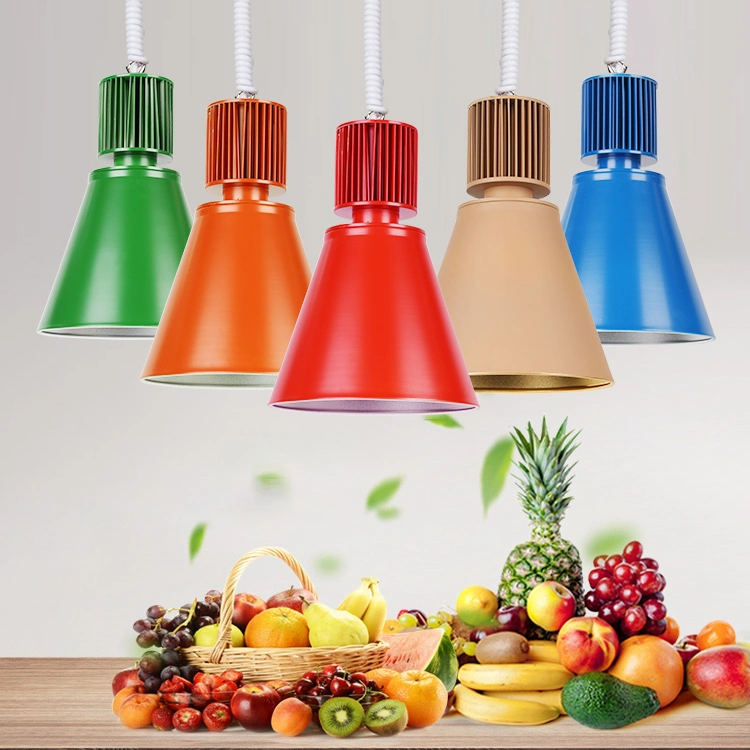 Multicolor Fresh Fruit Vegetables Fresh Meat Bread LED Supermarket Hanging LED Light Supermarket Decoration Light LED Lighting