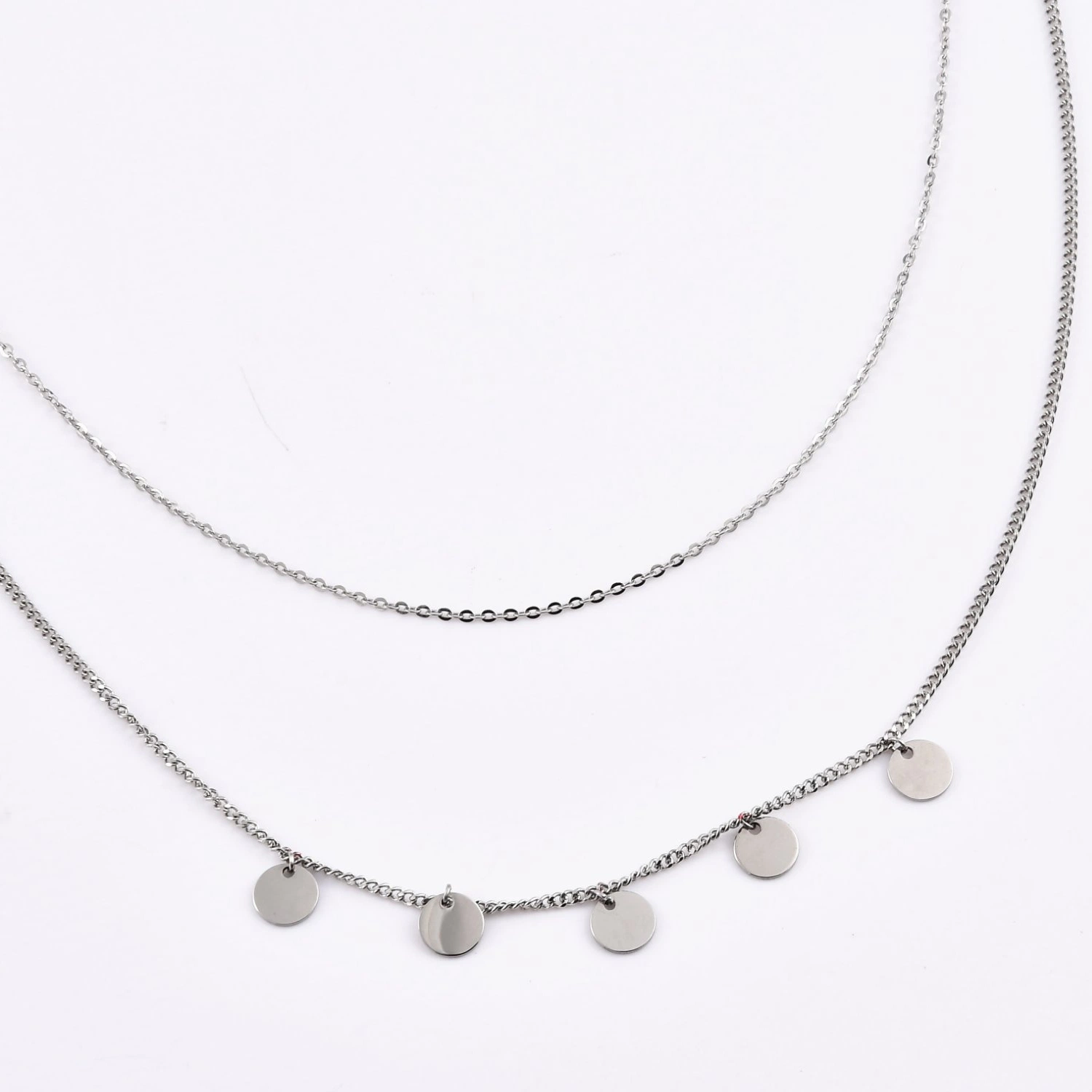 Stainless Steel 316L Layering Pendants Necklaces Body Chains Clothes Accessories for Women