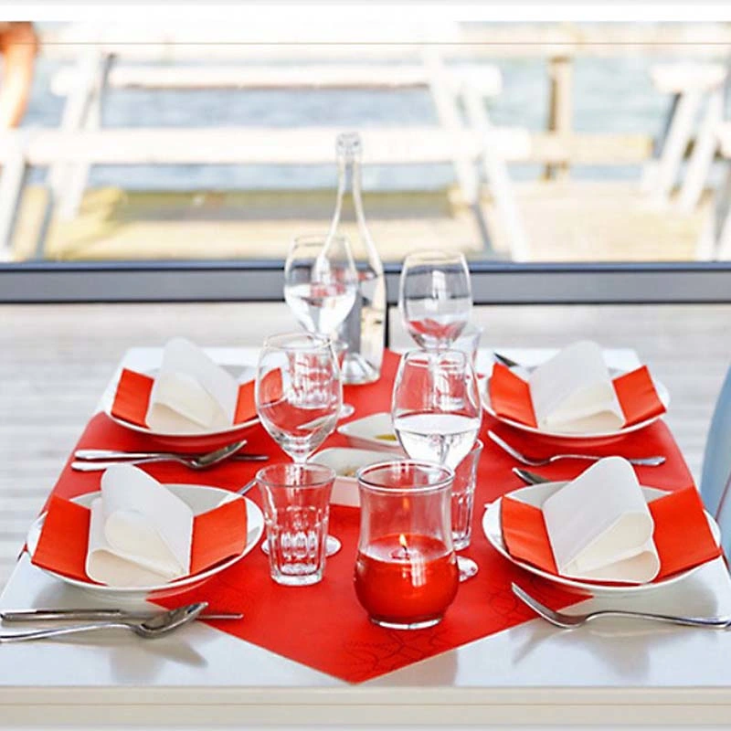 Table Linens Dinner Napkins Printed Airlaid Paper Cloth