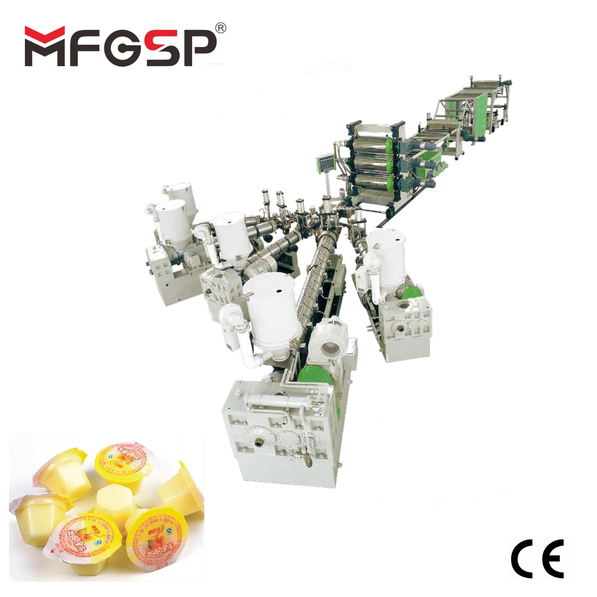 PP,EVA,EVOH,PS and PE Multi-Layer Sheet Co-Extrusion Line