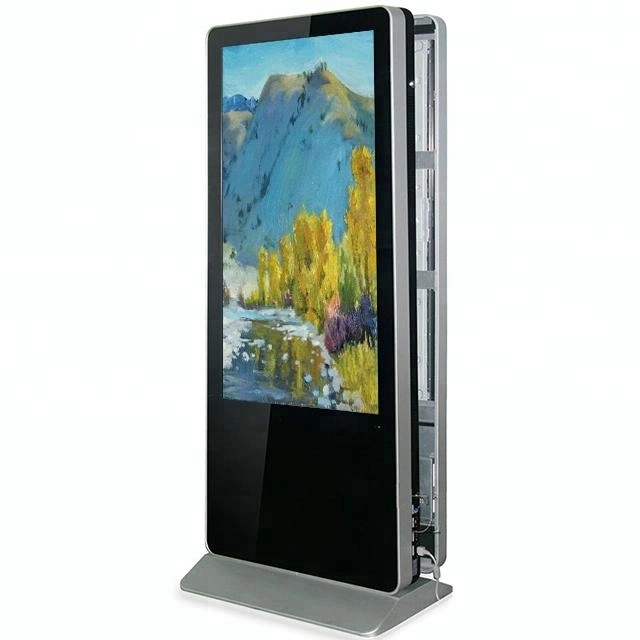 Pantalla LCD de 55 pulgadas para publicidad pantalla táctil pantalla de doble cara Monitor digital de doble cara con pantalla Totem