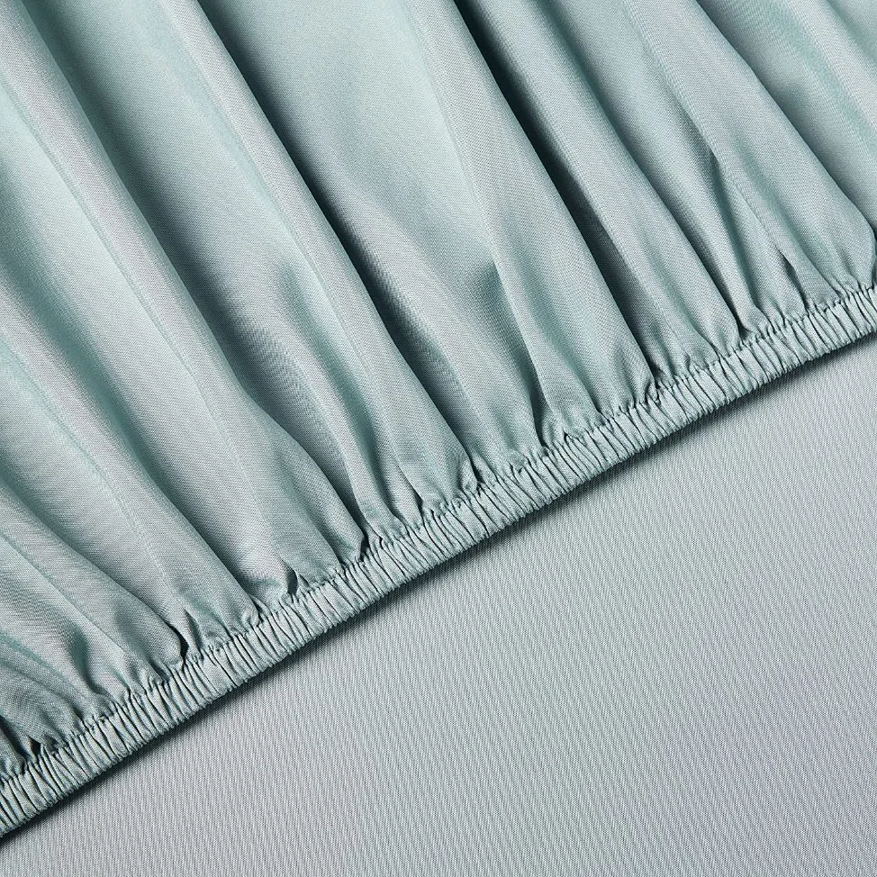 Lightweight Super Soft Easy Care Microfiber Bed Sheet Set-King Size SPA Blue