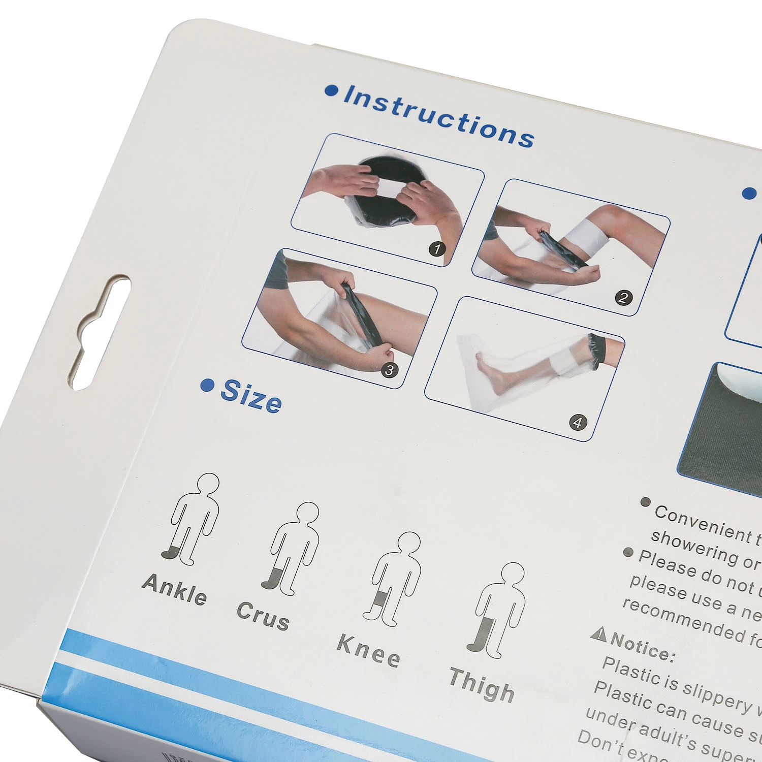 Водонепроницаемый Sealcuff литые и порванный жгут защиты крышка для стопы и голеностопного сустава