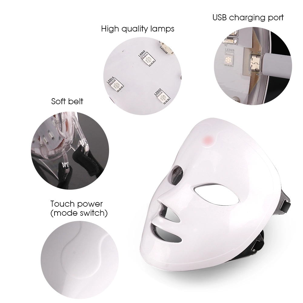 Hot Sale 7 Color LED Beauty Light Therapy LED Face Masks Facial LED Mask