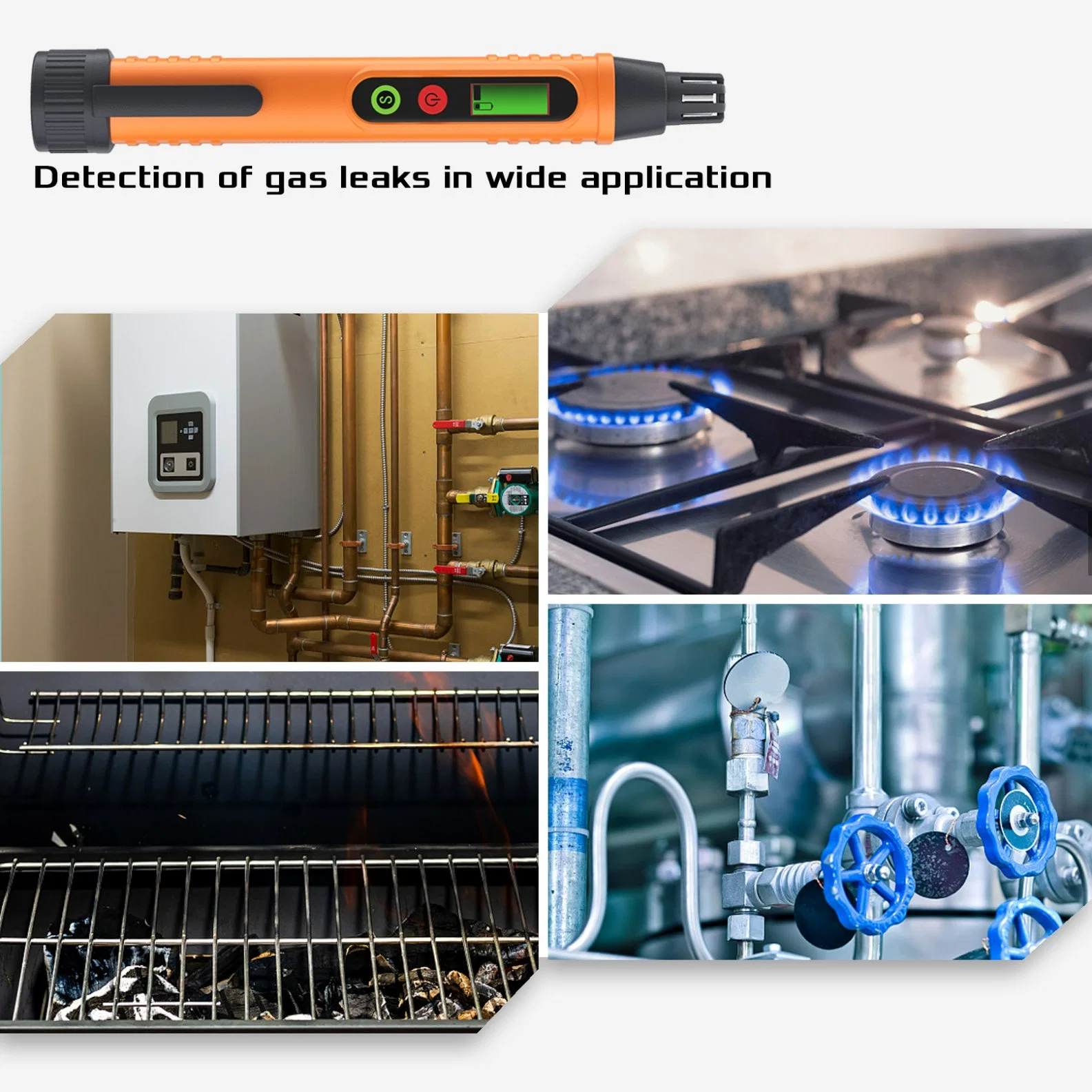 2023 Hot Sale Kitchen Gas Detectors for Home Natural Gas