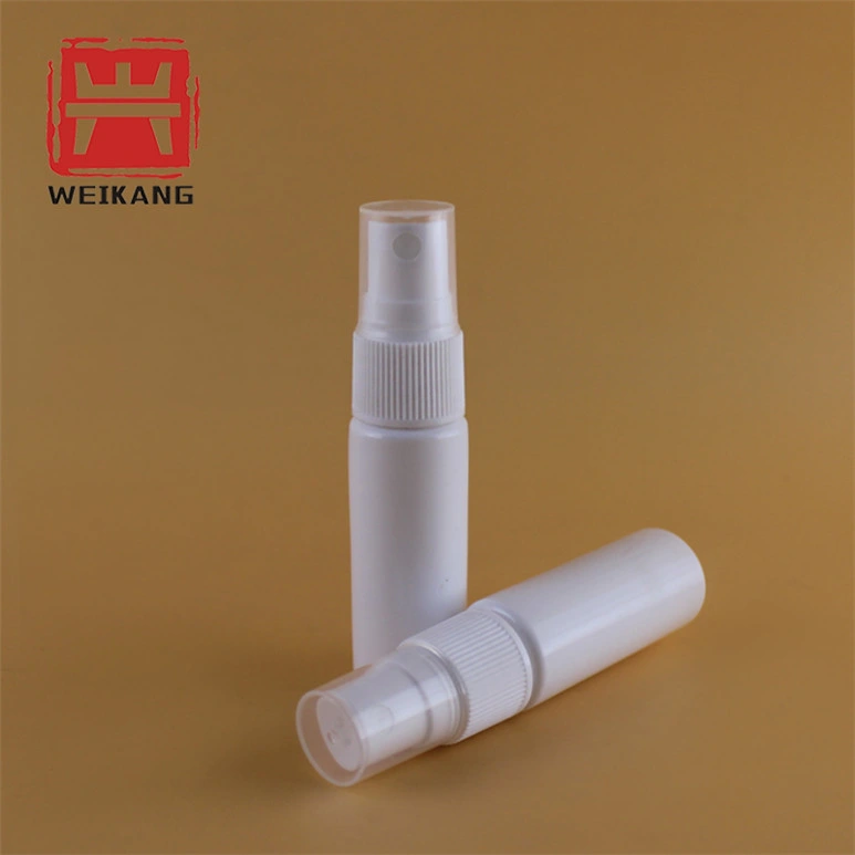 10ml 20ml 30мл HDPE пустых белых устные загрузочной горловины насоса масляным туманом назальной баллончик