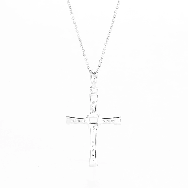 Bijoux de mode bonne vente géométrie en croix forme 925 pendentif argent Pour homme et femme