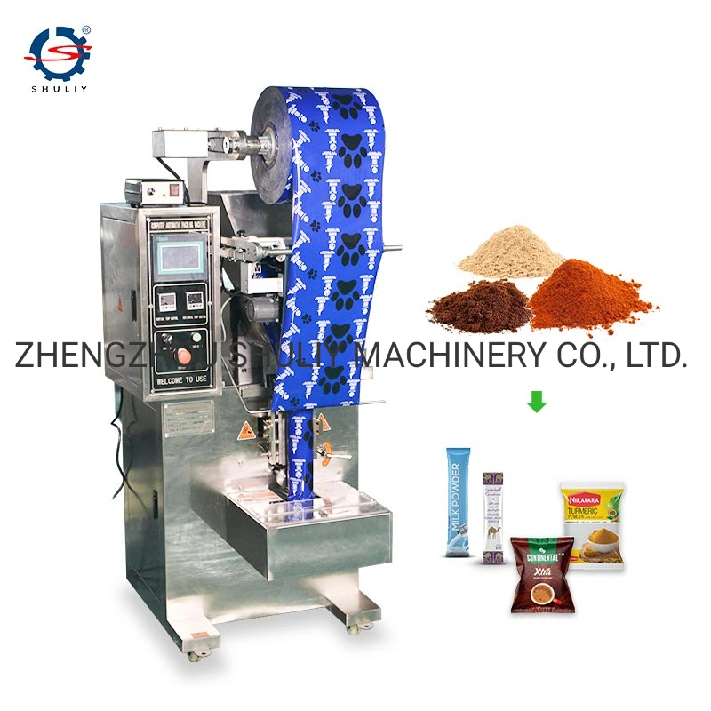 Automactic Coffee Powder Pesticide Powder Packing Filling Machine 4 Side Seal 1g-1000g with Date Printer From Amy