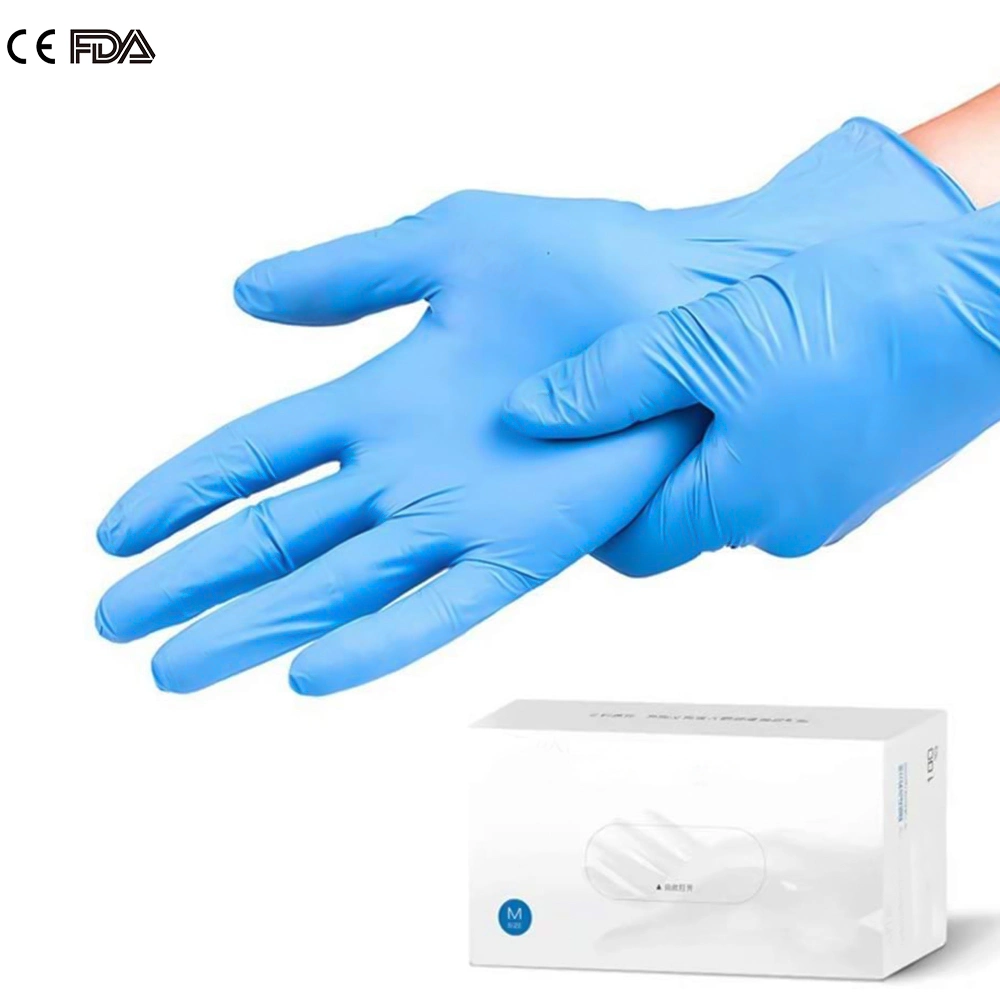 Hot-Sale Color Customized No-Powder Nitrile Disposable Cleaning Work Gloves