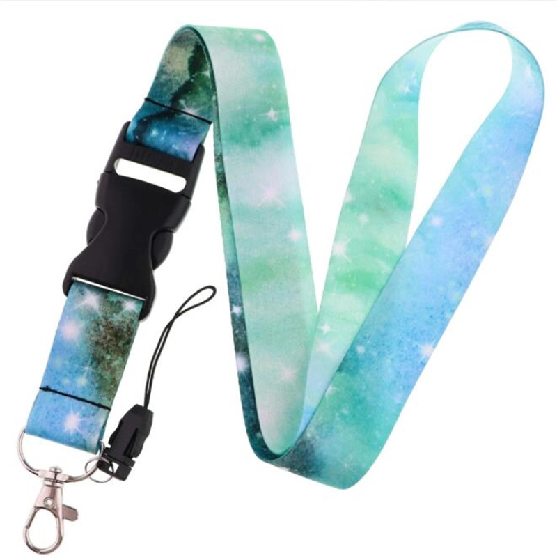 Star Sky Mobile Phone Lanyard with Buckle Polyester Lanyards