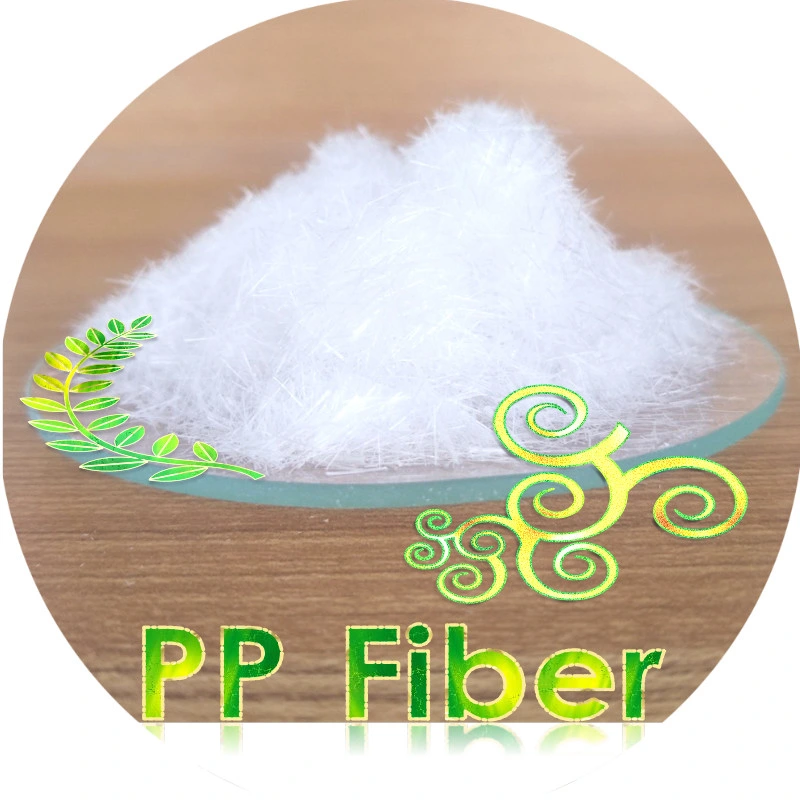6mm de fibra de polipropileno la fibra de polipropileno para la construcción de cemento de hormigón