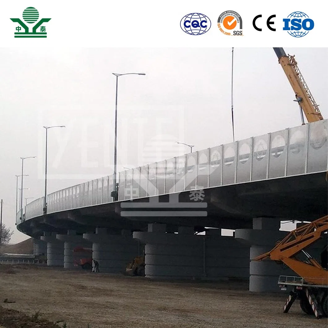 Zhongtai Fence Barrier China Suppliers Outdoor Noise Barrier 2960*500*80mm Viaduct Sound Barrier