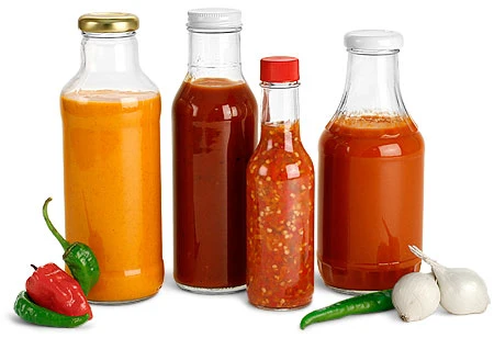 Hot Sauce Glass Bottle /Woozy Glass Hot Sauce Bottles /Chili Sauce Bottle /Spice Bottle