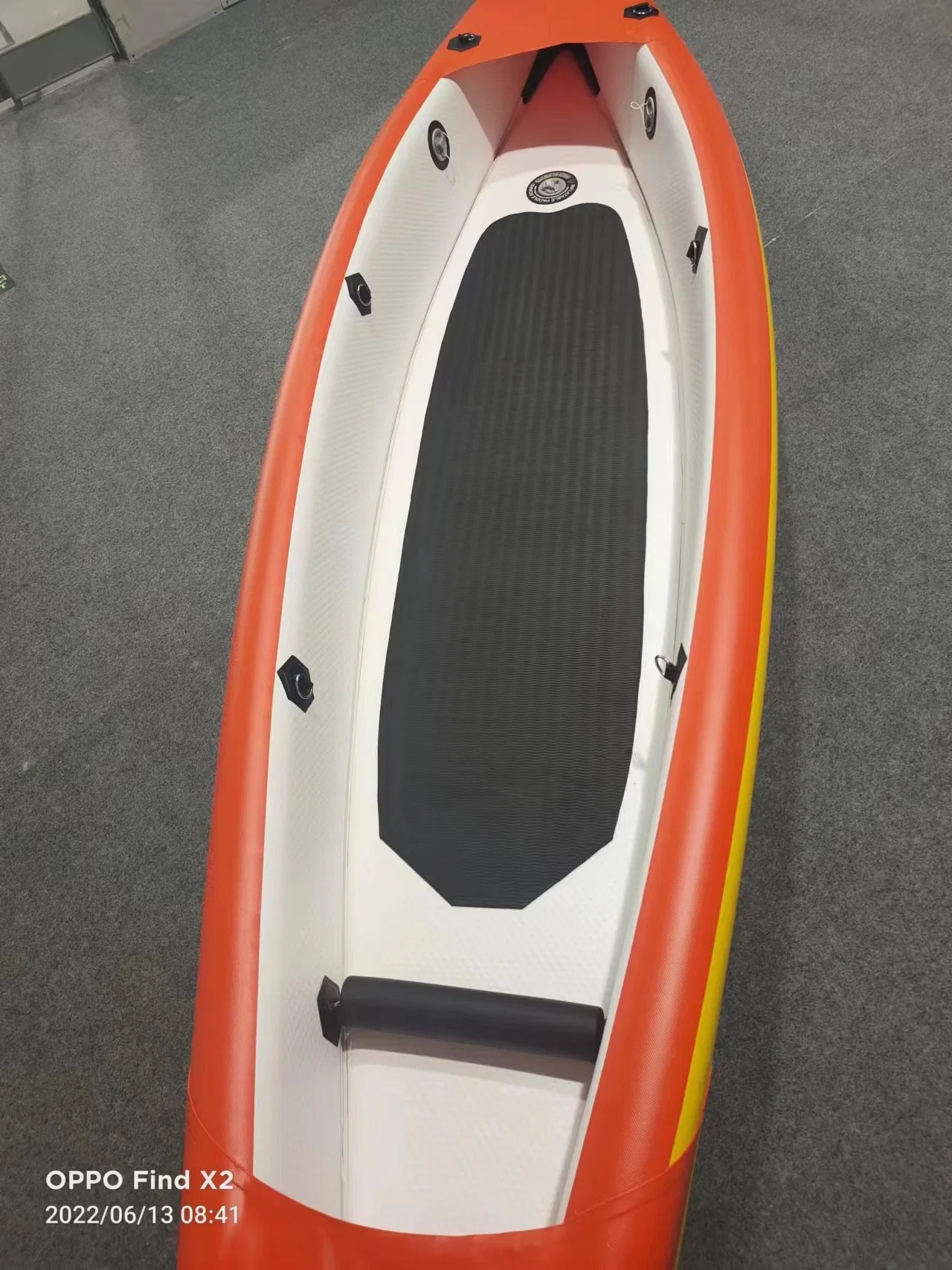 Una persona Drop Stitch Canoa plegable barco de pesca mar aguas bravas kayak inflable con accesorios