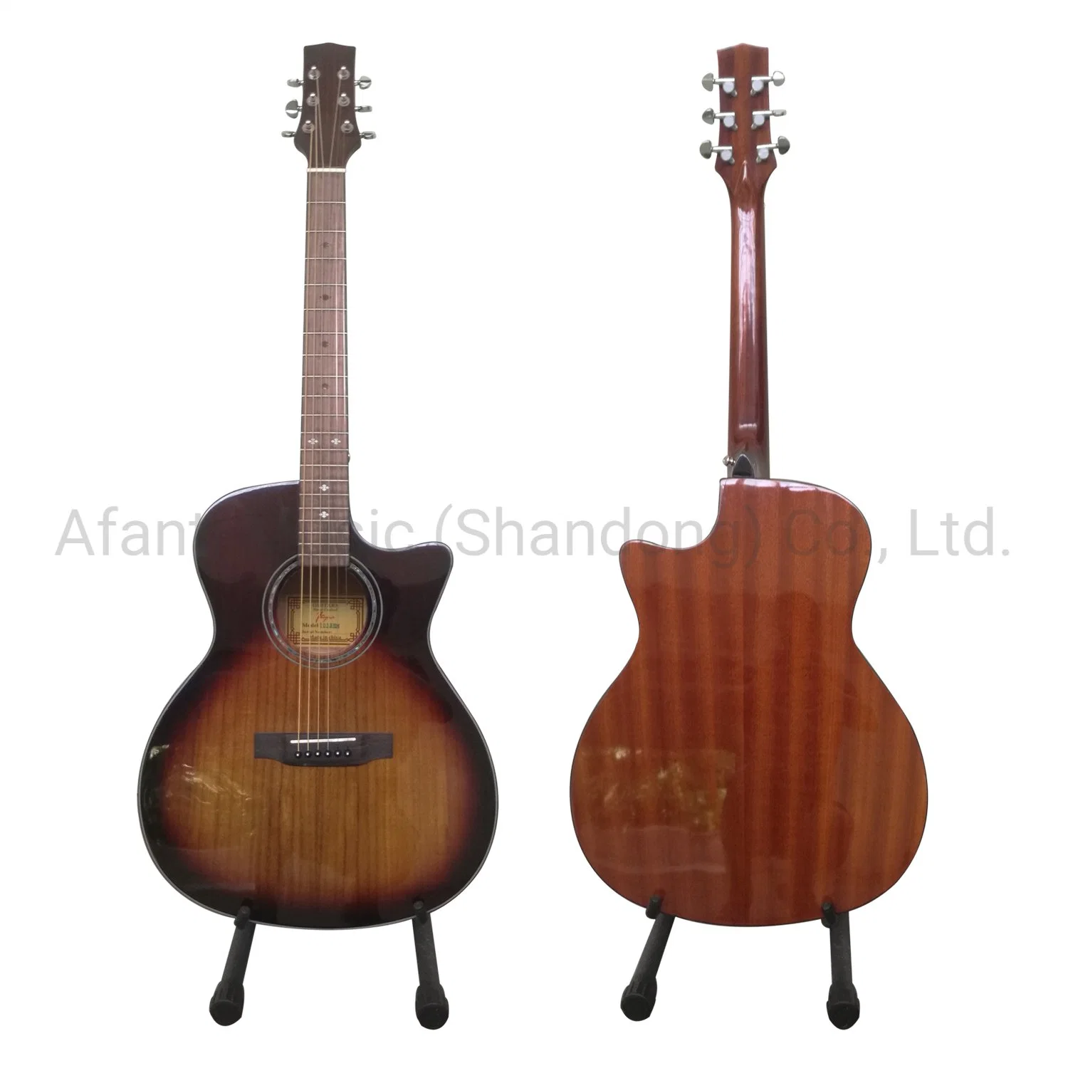 Solide Paulownia Top 40" Sapele Akustik-Gitarre