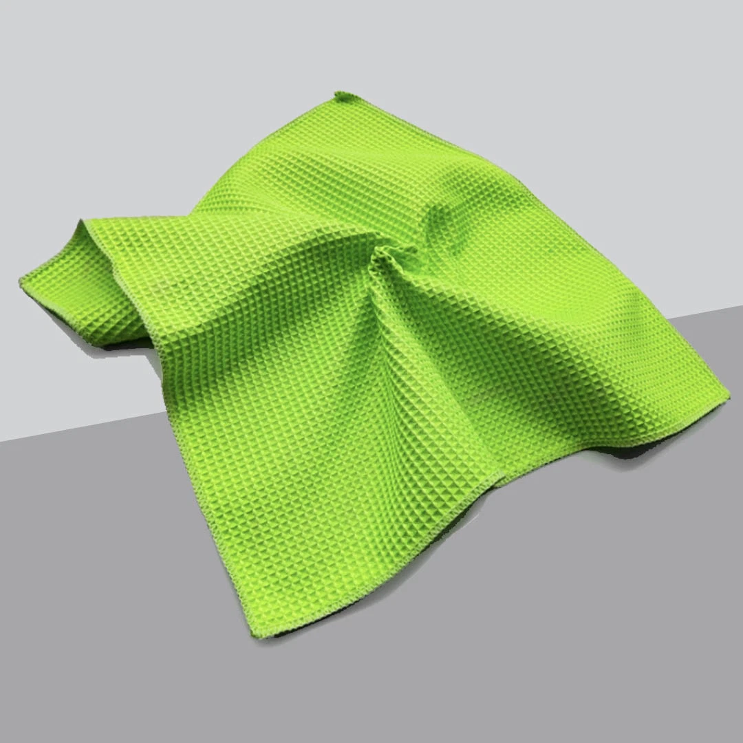 40*40cm Honeycomb Waffle Diseño Textil Toalla de microfibra Lavado de coches