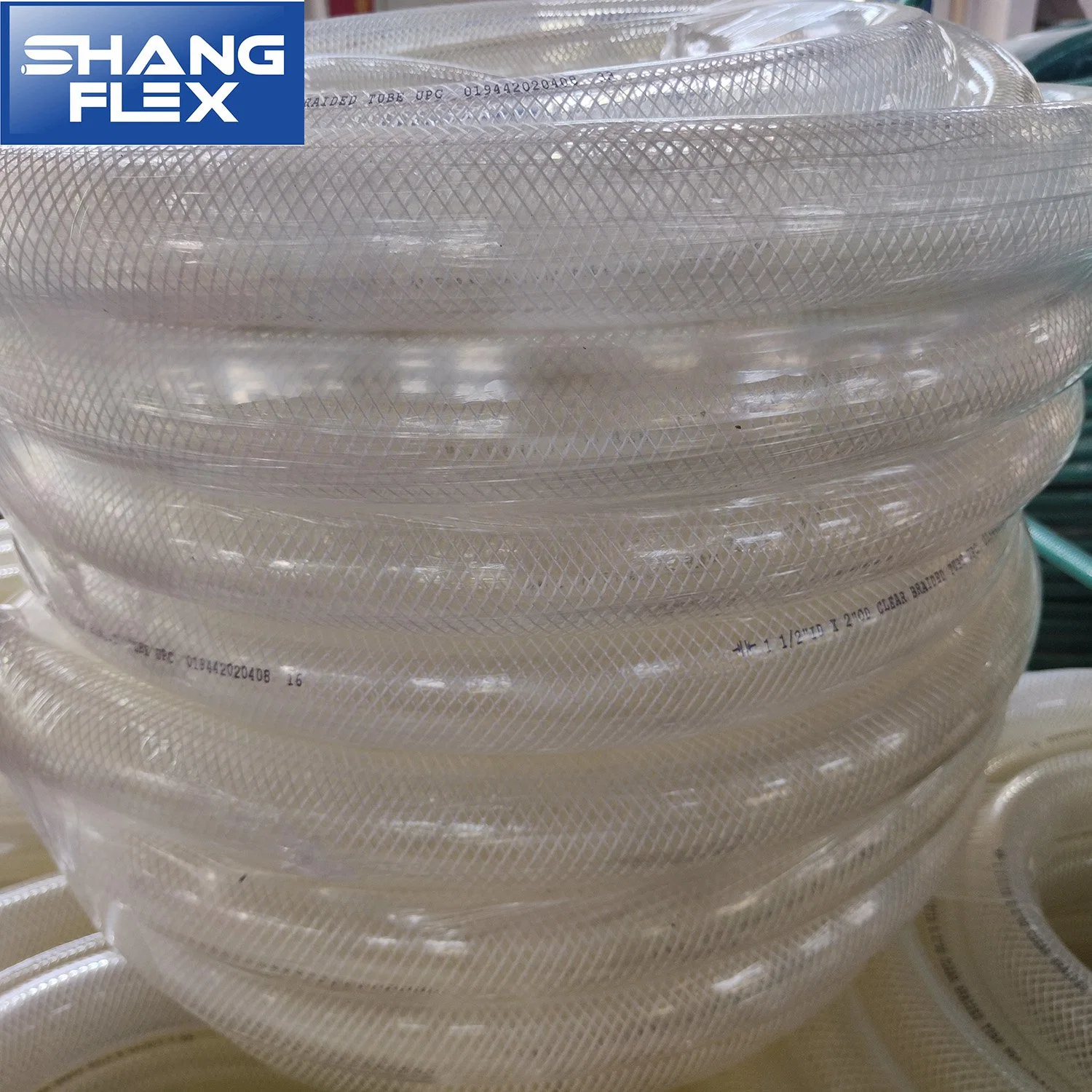 Clear Braided Tube Transparent Reinforced Vinly Tubing PVC Hose