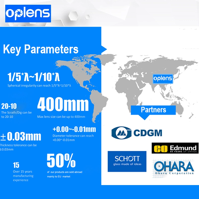 Objectif Windows germanium Aspheric, silicium et GE personnalisé