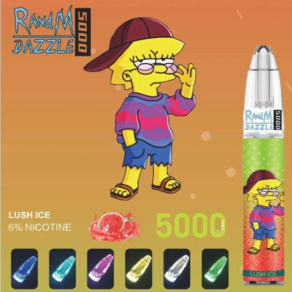 2022 El Buen Gusto Envío rápido Fumot Randm Dazzle 5000 inhalaciones de 6% de sal de la nicotina Vape desechables