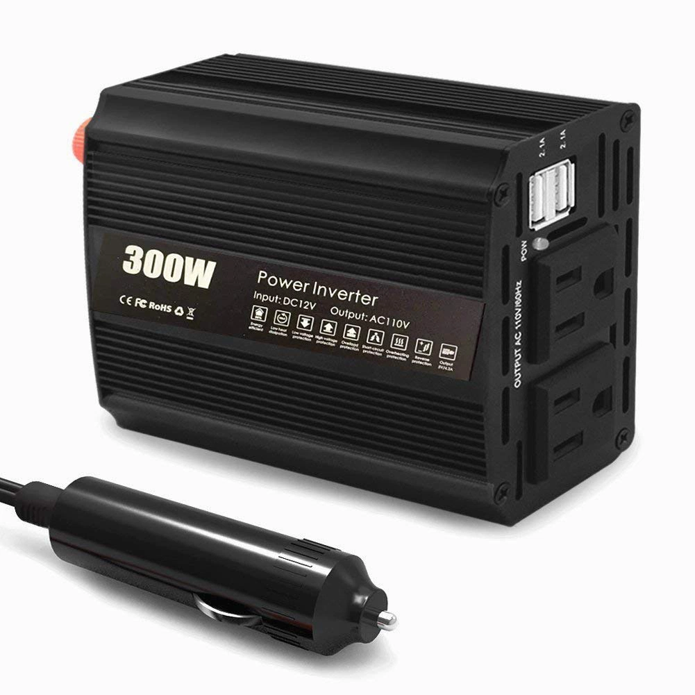 300W Portable Mini Car Use DC to AC Power Car Inverter for PV