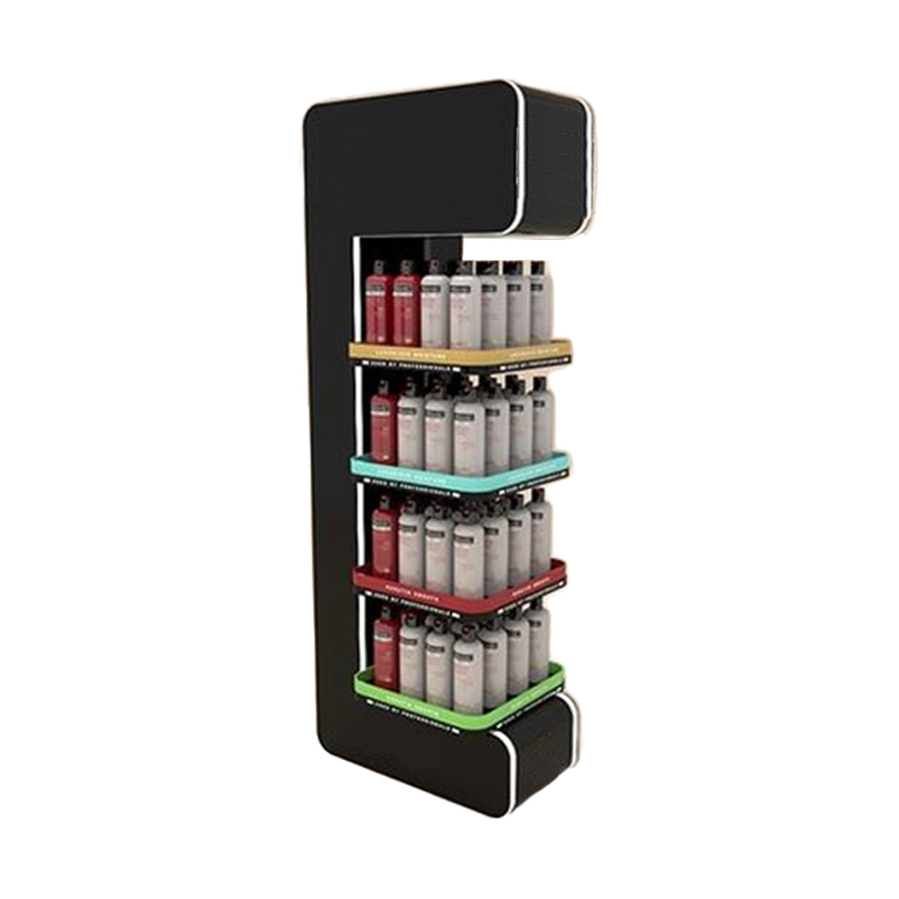 Metal Oil Shampoo Acrylic Nail Polish Lipstick Cosmetic Makeup Display Cabinet Exhibition Shower Gel Display Soap Retail Store Floor Stand Promotion Display