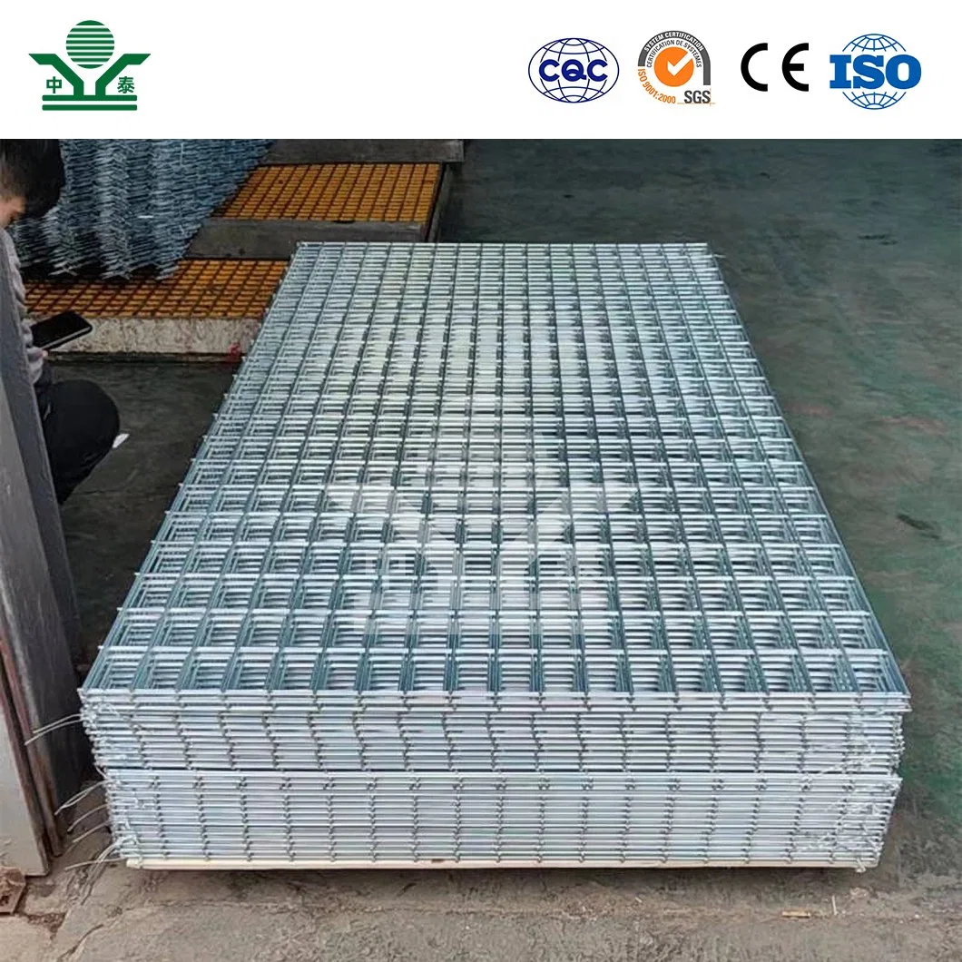 Galvanizado Zhongtai Mallas Soldadas Grupo 0,8 - 1,5 mm de diámetro de alambre mallas soldadas de estuco China Proveedores de malla de alambre soldado valla de paneles para Gallinero