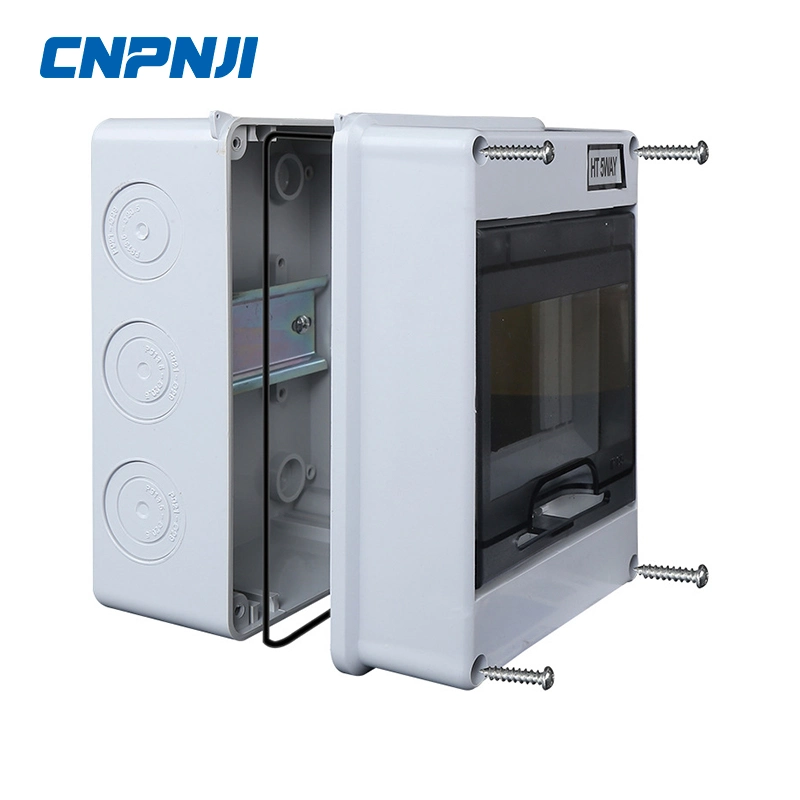 Cnpnji Ht Series Power Single Phase Plastic Enclosure Electrical Distribution Box 4/8/12/18/24 Ways Waterproof IP66