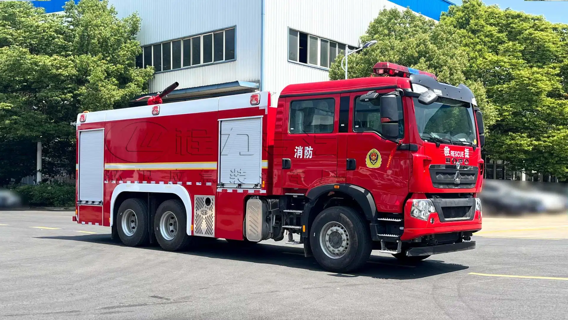 Camião de combate a incêndios para camiões de combate a incêndios 6X4, fabricante chinês Camião de combate a incêndios com tanque de água do camião de combate a incêndios de 12000L