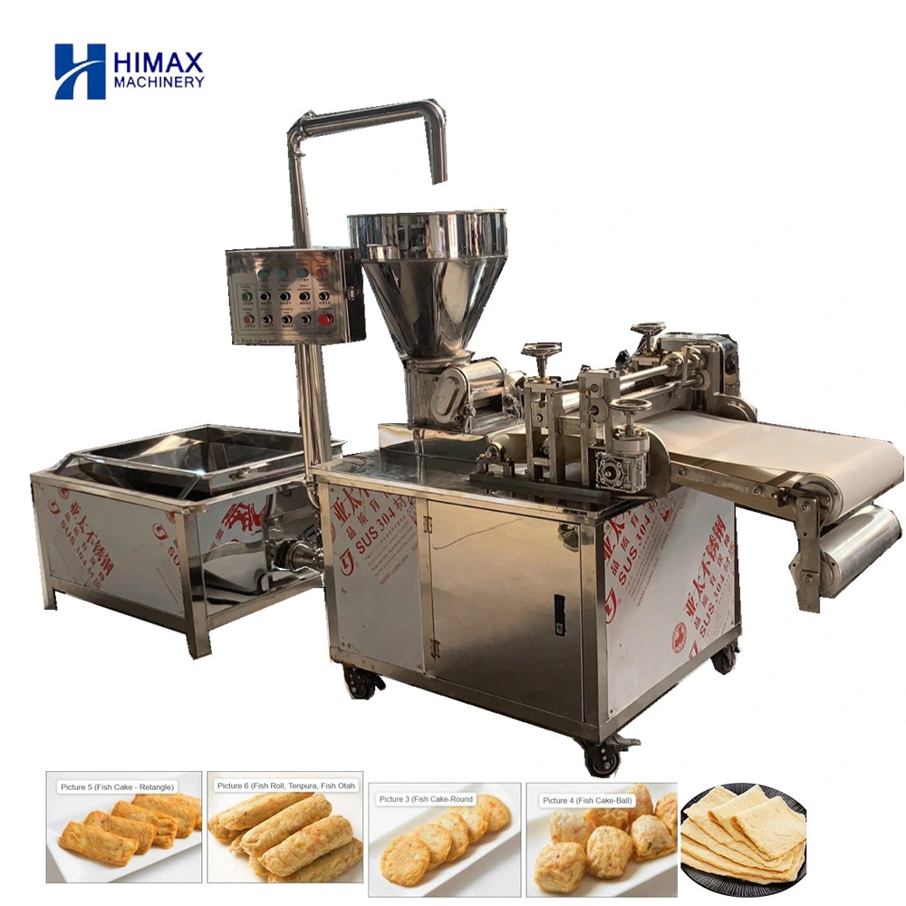 South Korean Streat Food Stir Fried Fishcake Odeng Oemuk Forming Machine Oden Cake Making Production Line Machines