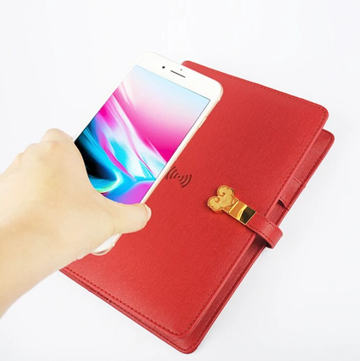 2018 Creative New Notepad Mobile Power Bank Multifunctional Business PU Leather Notebook (NB-1)