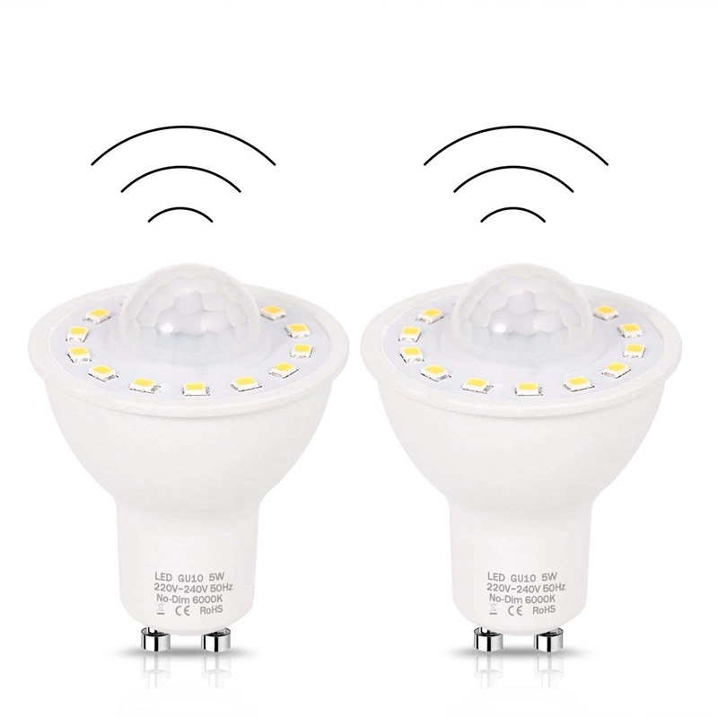 LED PIR Bulb Spotlight GU10 Spot Lighting 3W Energy Saving Lamp Home Decoration Light