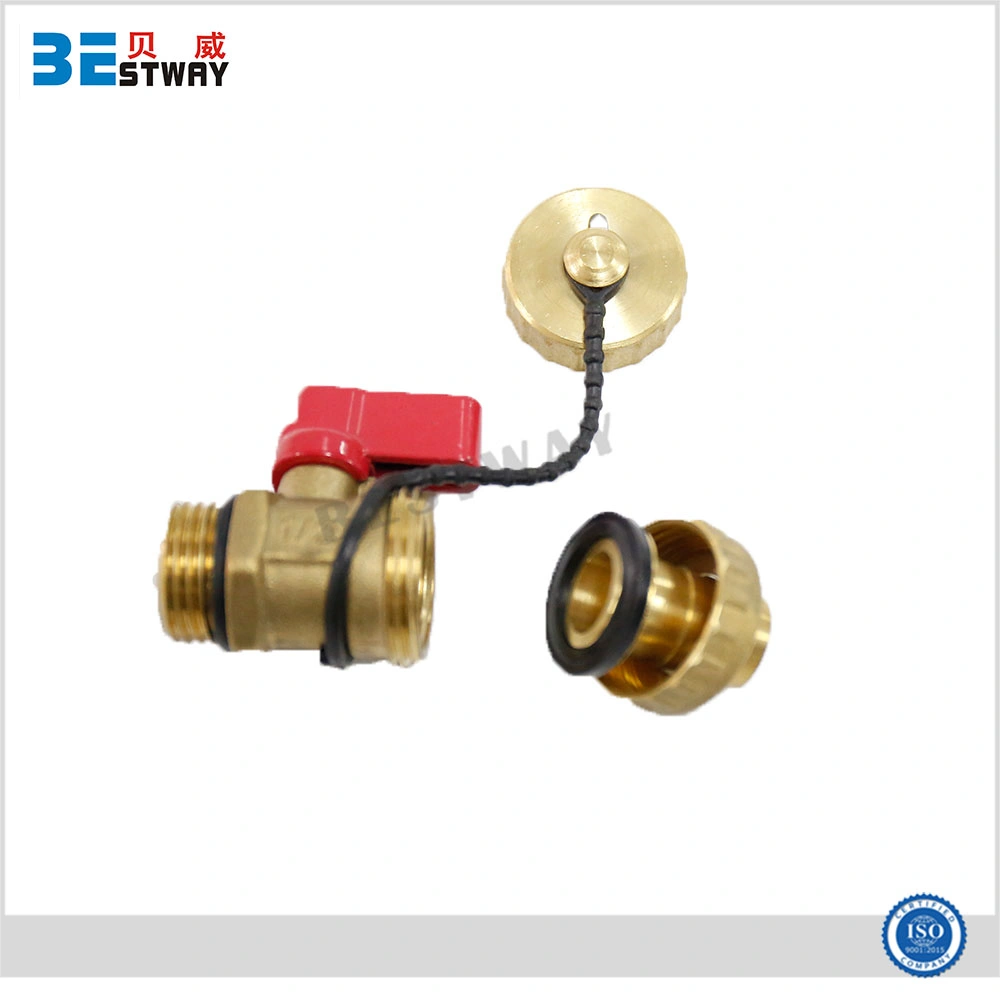 Good Quality Brass Nature Color 1/2" Brass Water Drain Valve