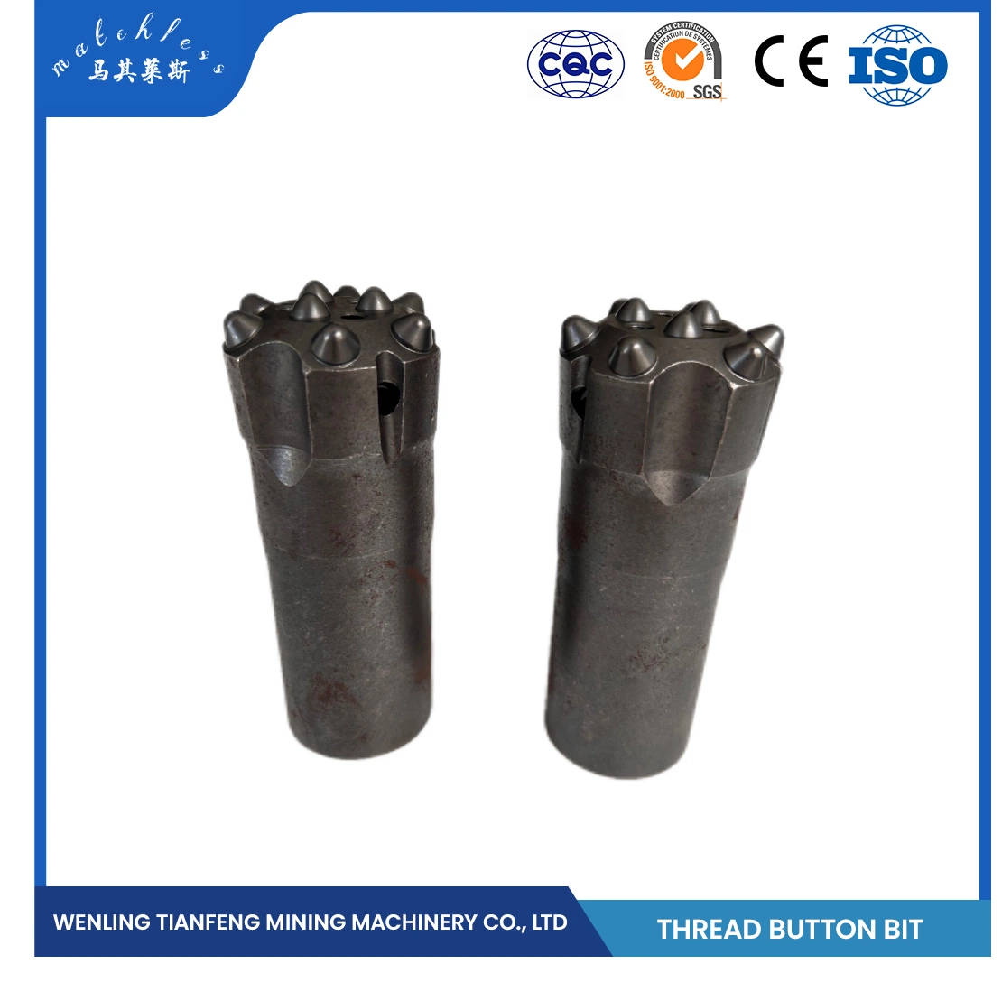 Tunneling Project Standard R32 45mm 9 Button Thread Drilling Bit Gold Mining Equipment Tool Mining Drilling Borehole Iron Ore Mining Bit