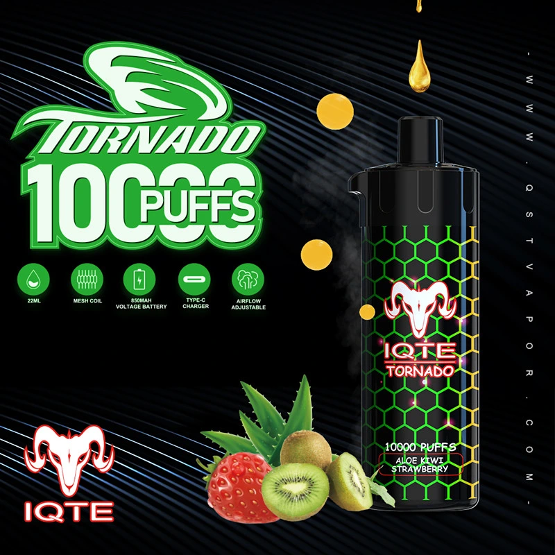 French Vape Aroma King Iqte Tornado 10000 Puffs Disposable/Chargeable Wholesale/Supplier