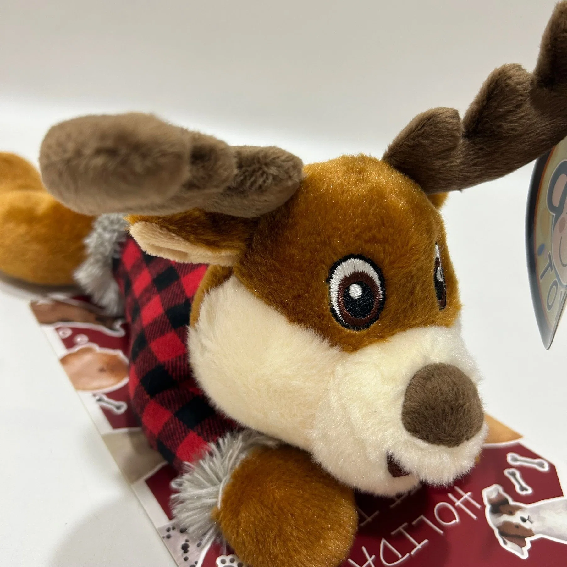 Wholesale/Supplier Adorable Animated Animals Pet Toys Pet Products Reindeer with Squeaker for Dogs