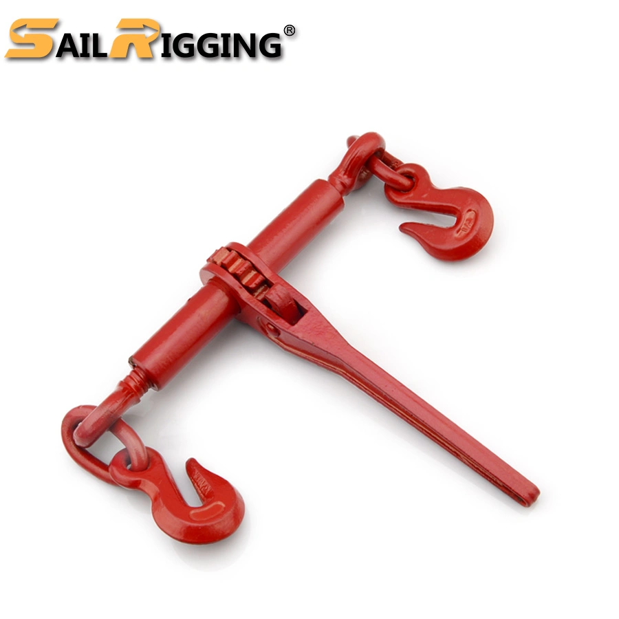 Red Painted Ratchet Type Chain Load Binder