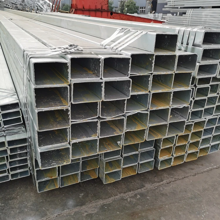 2X2 Iron Square Pipe 3X3 4X4 Galvanized Square Tubing Galvanised Steel Box Section Galvanized Square Tube Suppliers