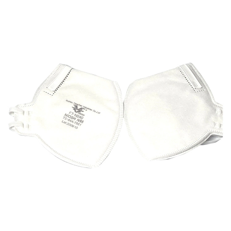 Protective Anti-Pollution Disposable Niosh N95 Flat Fold Dust Mask