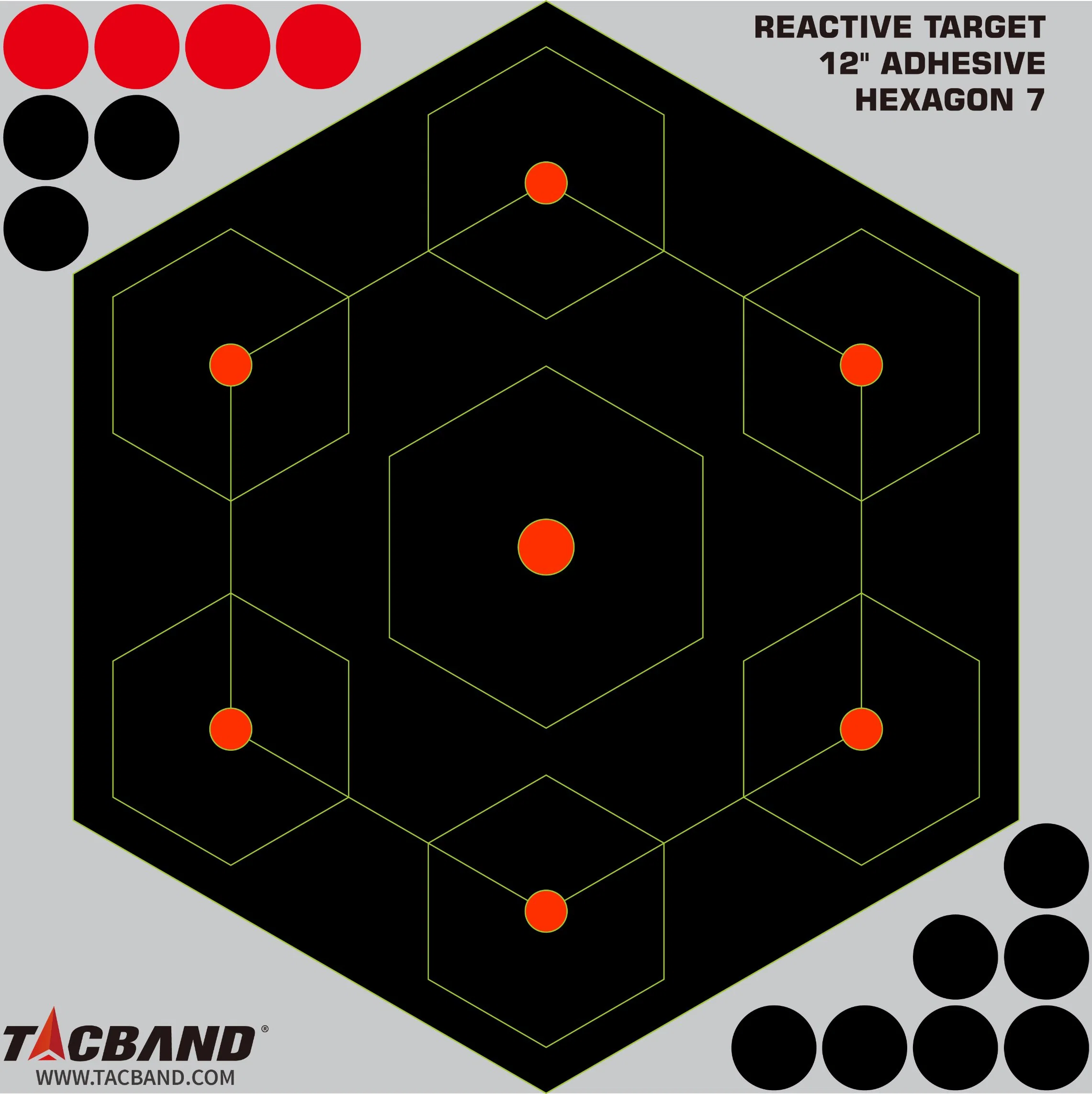 Tacband 8&prime; &prime; Reactive Target Adhesive 12&prime; &prime; Shooting Accessories