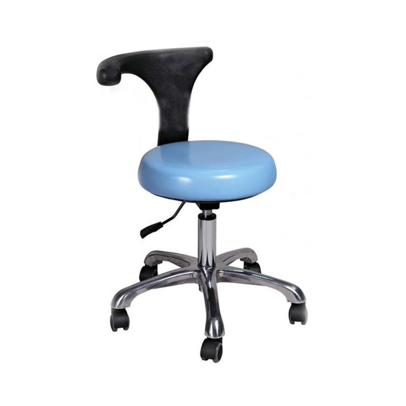 Hospital Doctor Chair Stainless Steel Stool Surgeon Chair PU Leather Dentist Stool Swivel Rolling Chair Nurse Chair