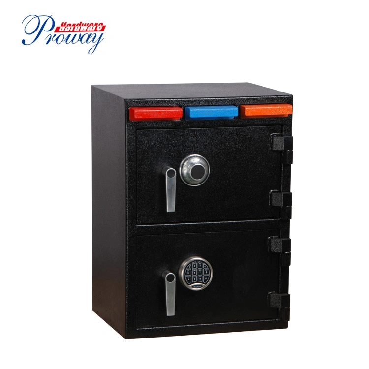 Safe with Deposit Slot, Home Office Metal Commercial Security Electronic Digital Cash Drop Depository Safe Deposit Locker